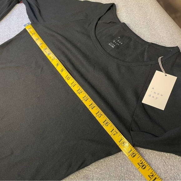 a new day ribbed black body suit Long Sleeve New NWT XXL - Picture 3 of 9